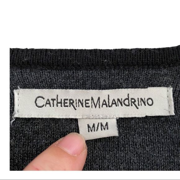 Catherine Malandrino single button black cardigan - Picture 5 of 7